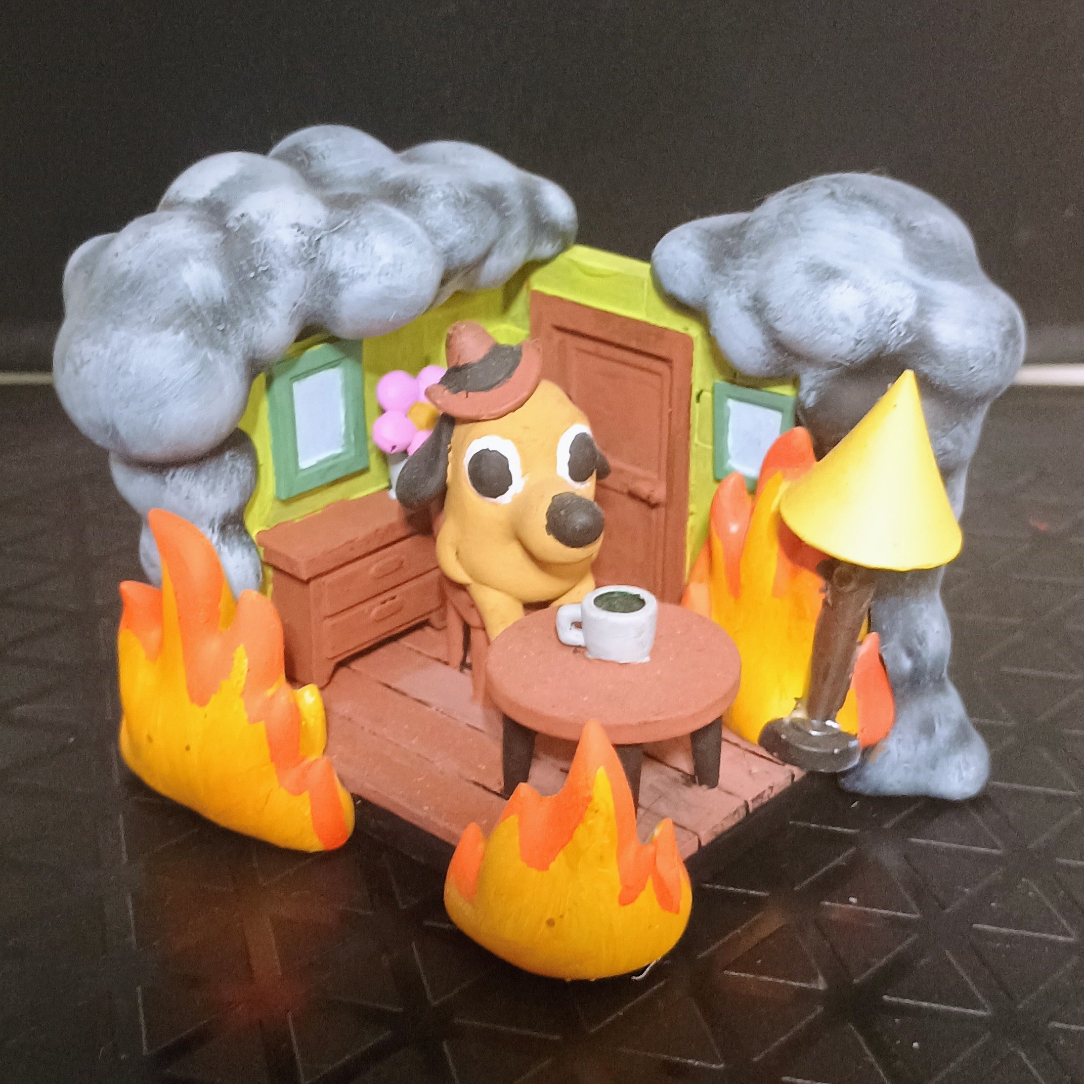 This is Fine meme figure