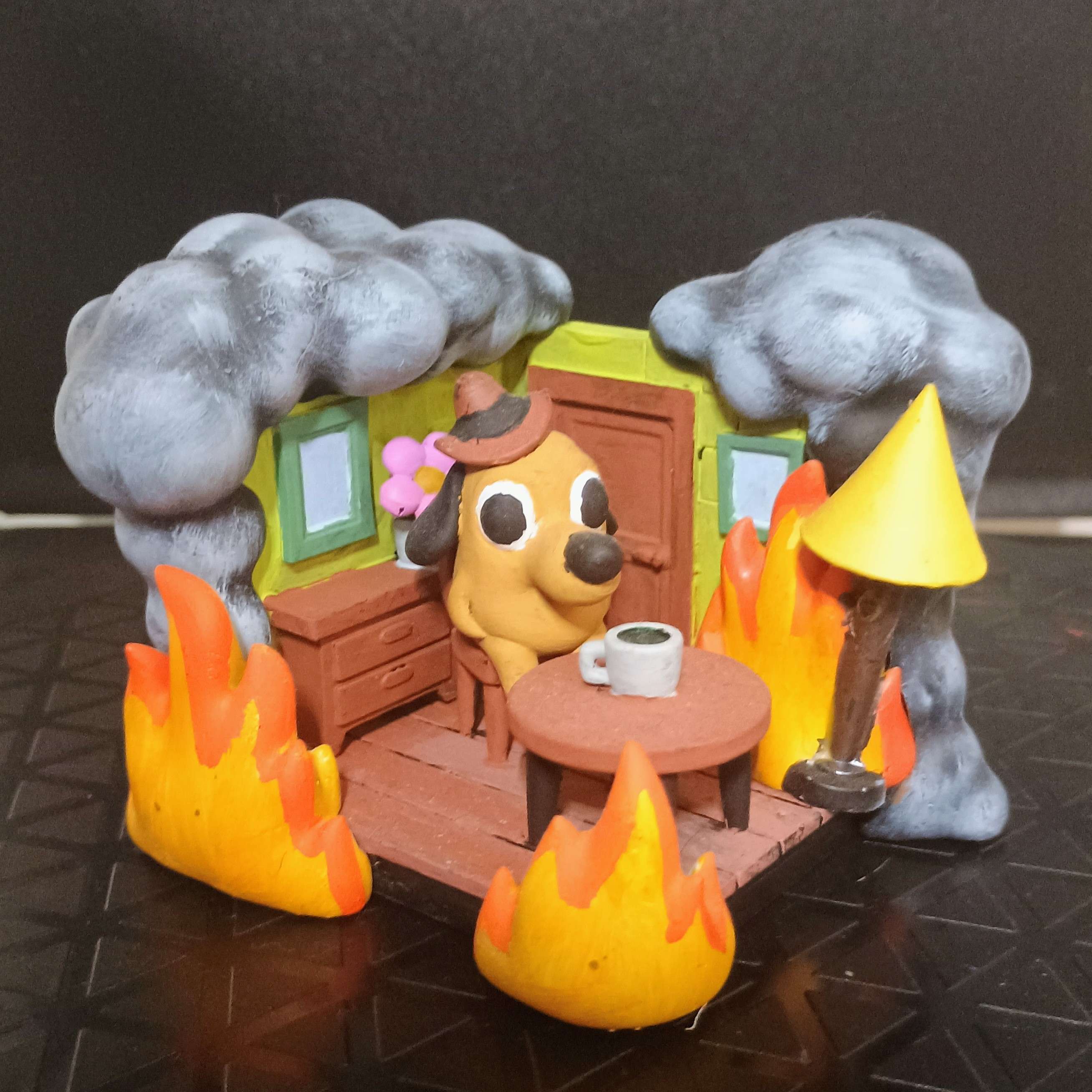 This is Fine meme figure