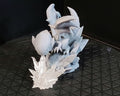 Chibi White Dragon....with blue eyes.