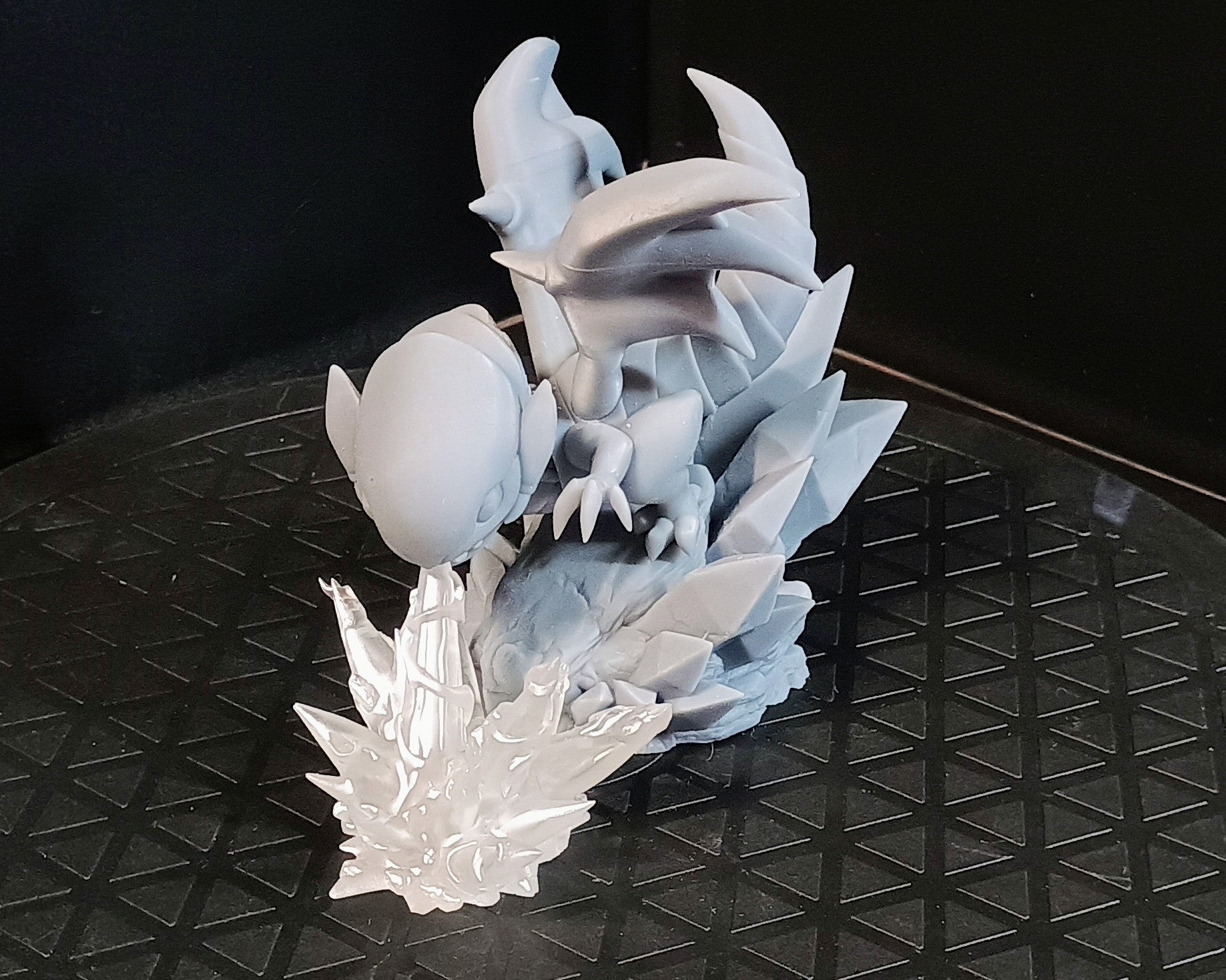 Chibi White Dragon....with blue eyes.