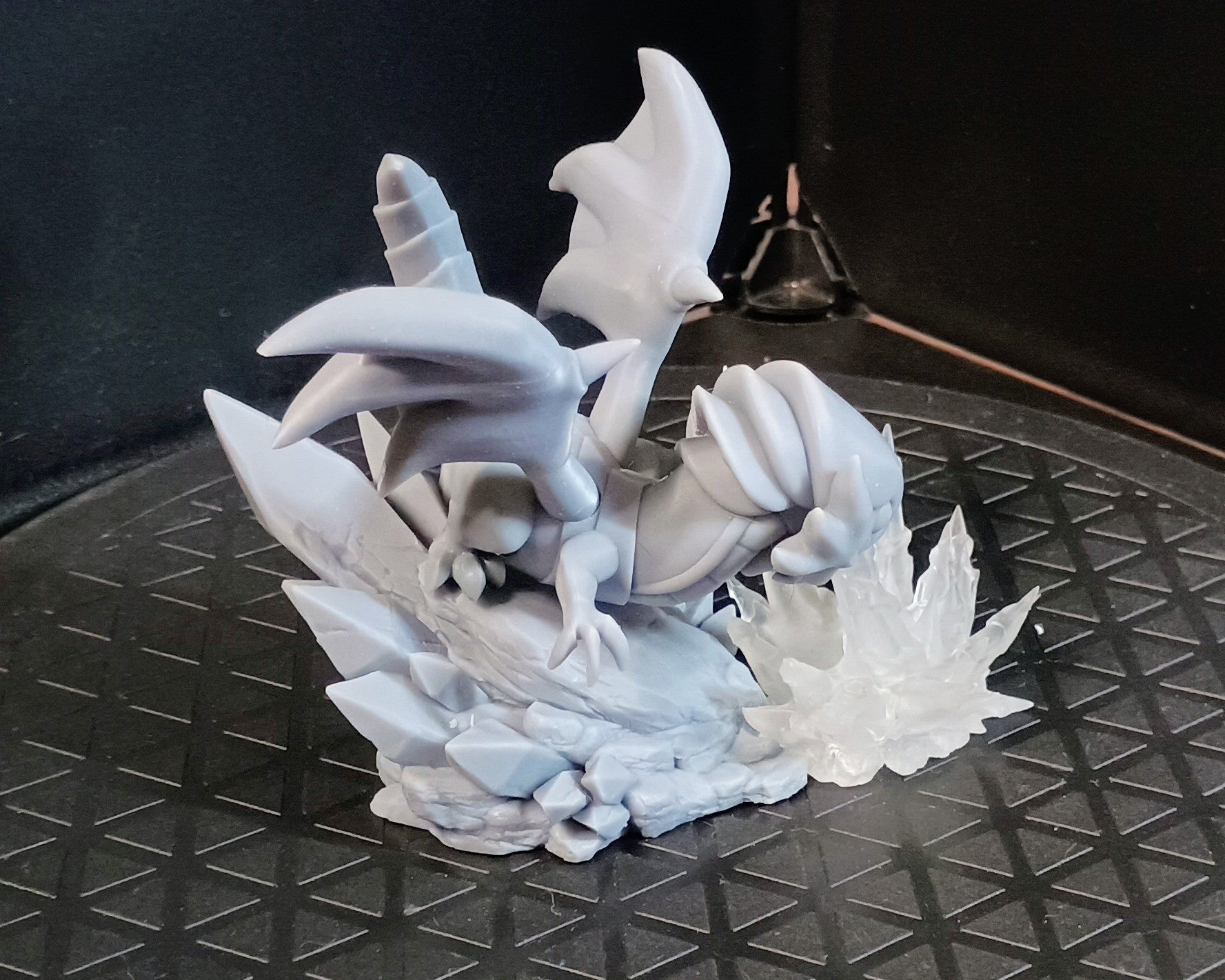 Chibi White Dragon....with blue eyes.