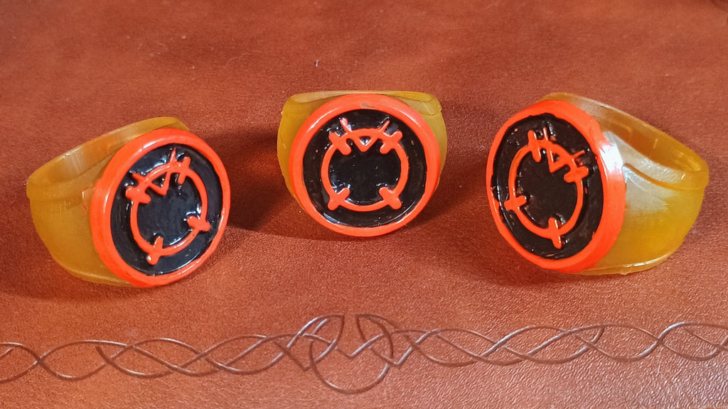 Orange Lantern Ring