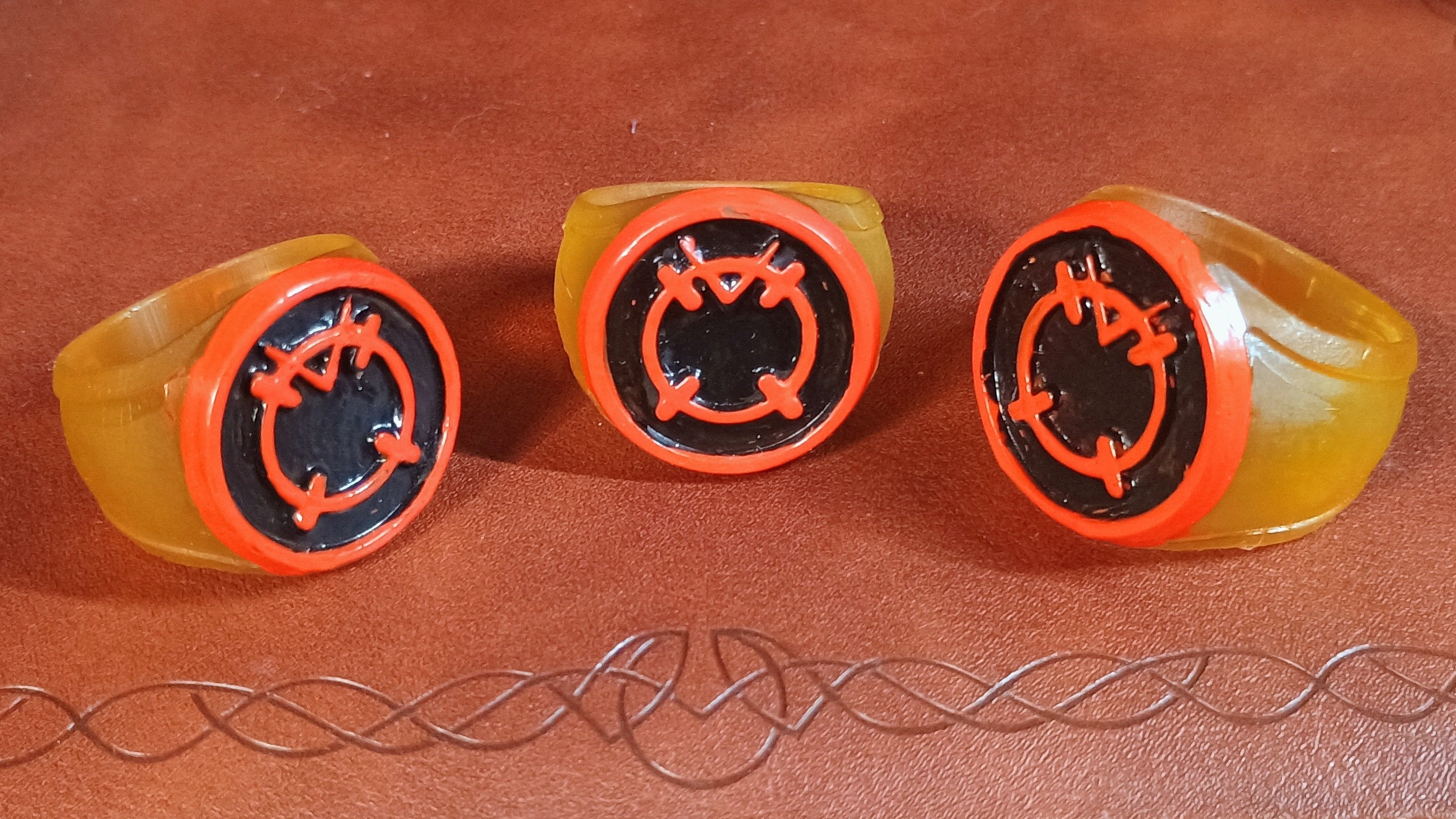 Orange Lantern Ring