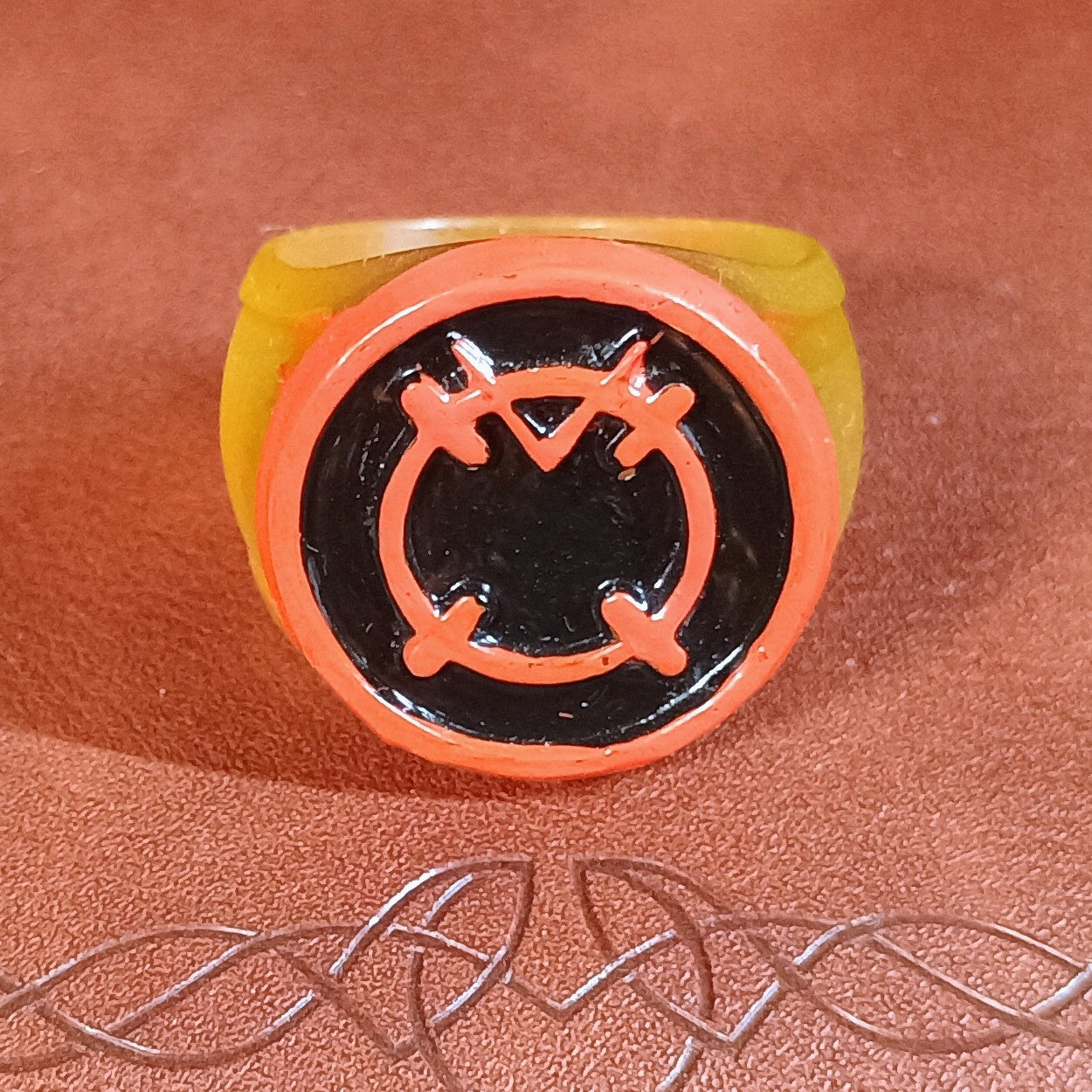 Orange Lantern Ring