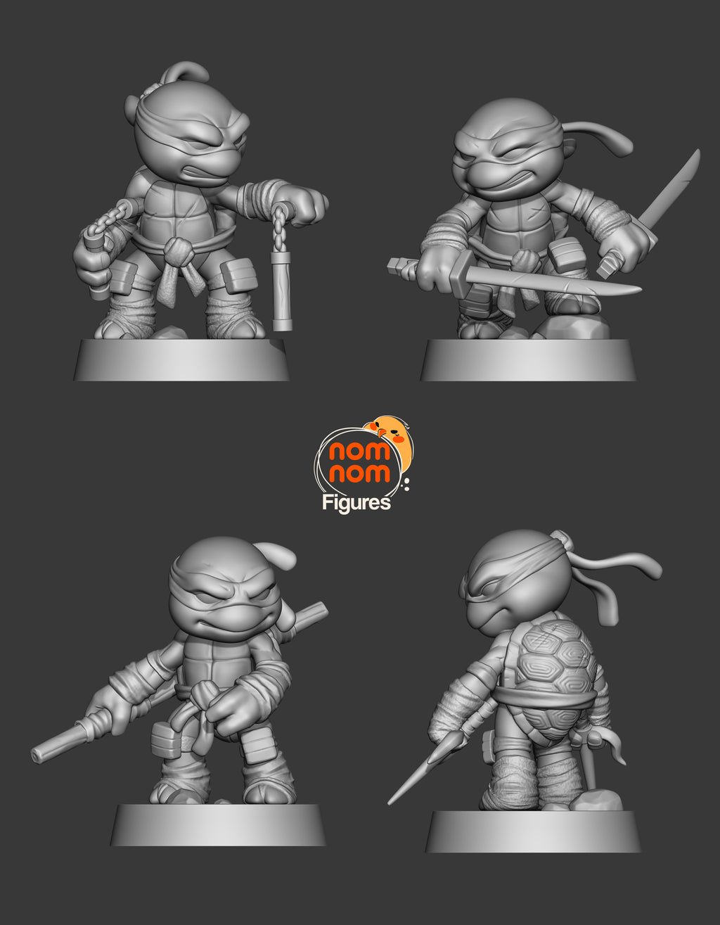 TMNT Chibi Figurines