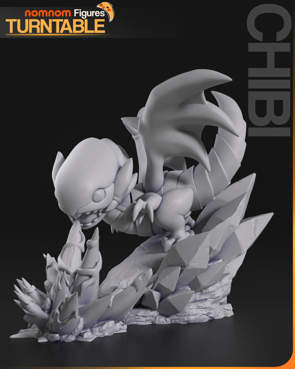 Chibi White Dragon....with blue eyes.