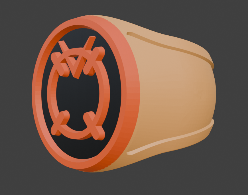 Orange Lantern Ring