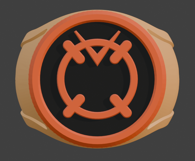 Orange Lantern Ring